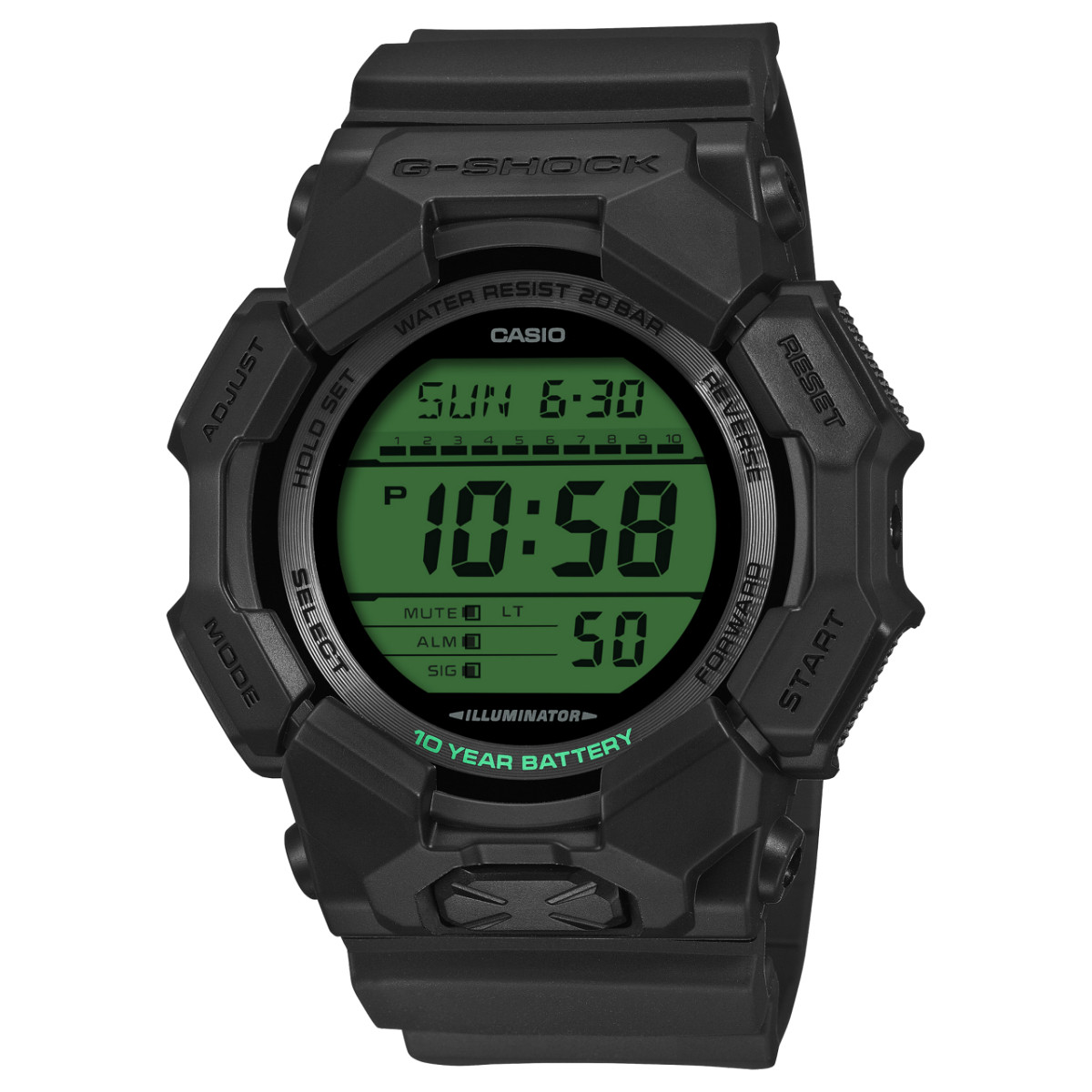 CASIO G-SHOCK GD-010BEG-1JF BLACK AND ELECTRO GREEN Limited Series Men Watch NEW