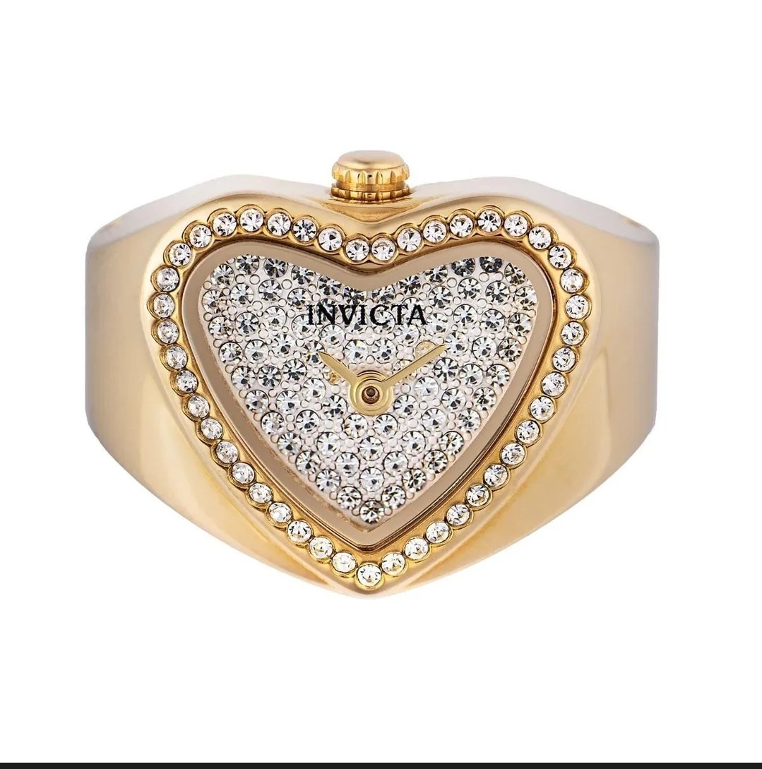 Invicta Mini Angel Women’s Ring Watch – 18.5mm, Gold (49577) BRAND NEW! Warranty