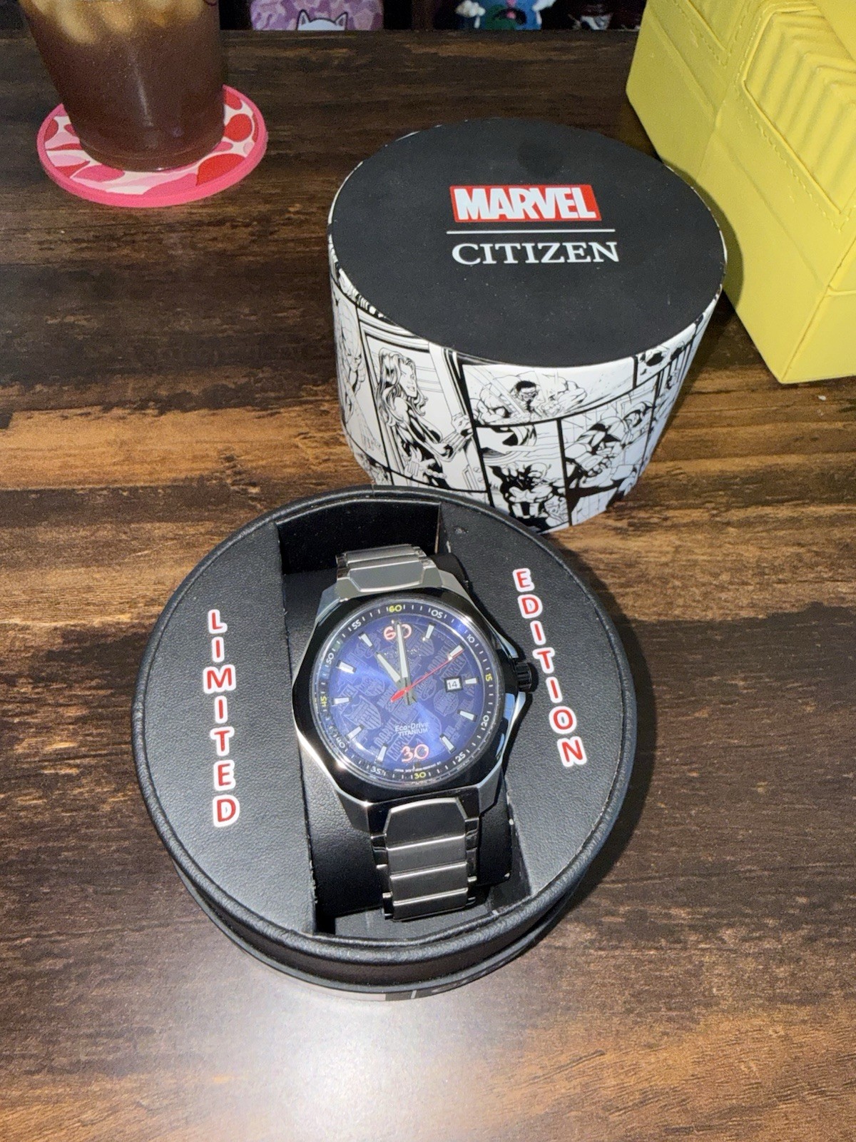 Citizen Marvel Super Titanium 80th Anniversary Edition Blue Watch AW1548-86W