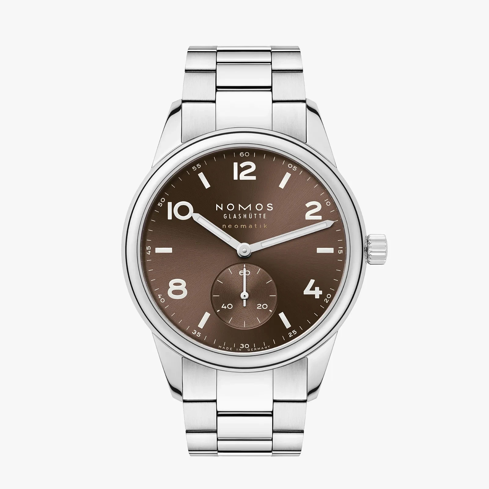 NOMOS Glashütte Club Sport Neomatik 39.mm Brown Dial Stainless Steel Watch – 760