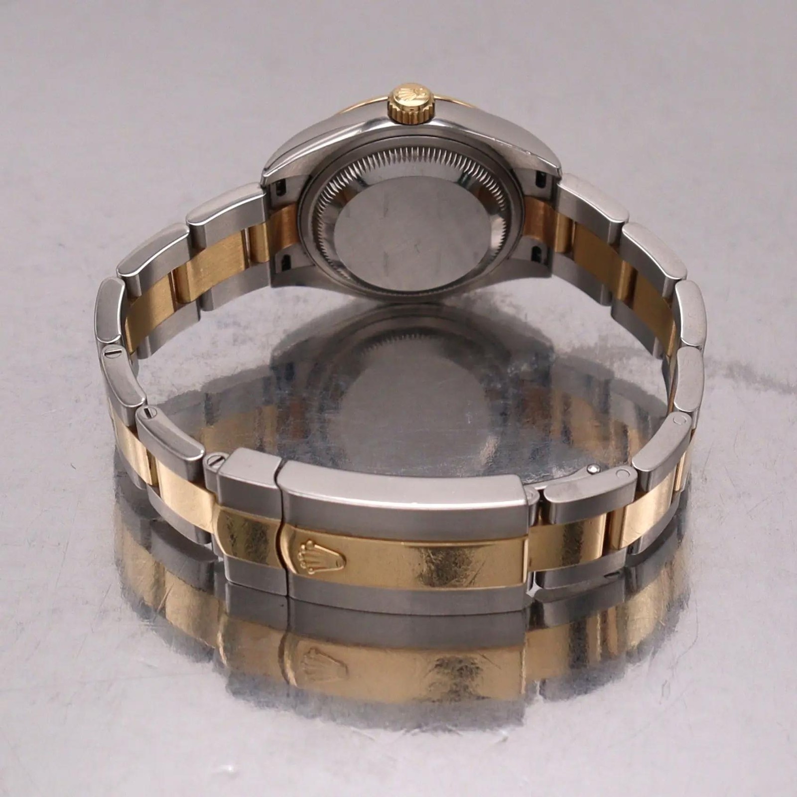 Rolex Lady Datejust 28mm 18K Yellow Gold Steel Silver Dial Ladies Watch 279173