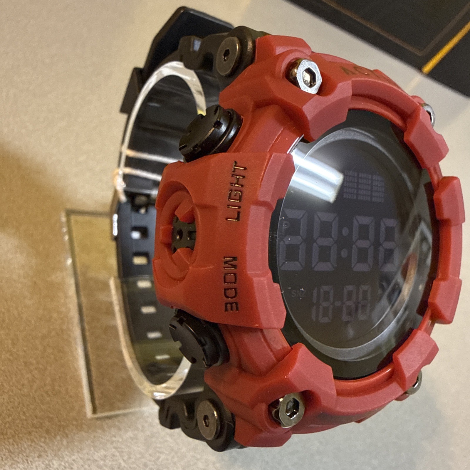 ACW1968-006 Activa Kadron x Invicta Digital Watch Men’s 53mm Black/Red