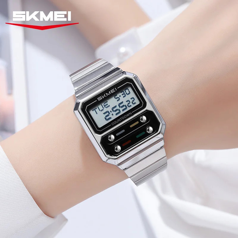 SKMEI 2448 Business Men’s Retro Luxury Digital Electronic Watch Student