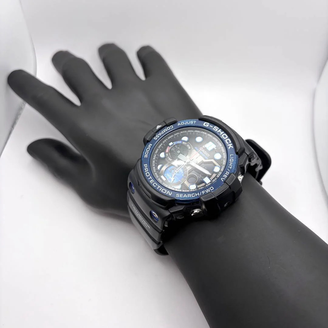CASIO G-SHOCK GULFMASTER GN-1000B-1AJF Quartz SS Black Dial Blue Bezel