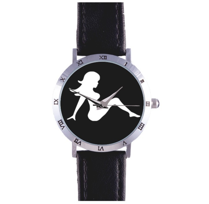 MUD FLAP GIRL WATCH: SILHOUETTE, HOURGLASS,SEXY,STRIPPER,TRUCK,RARE COLLECTIBLE