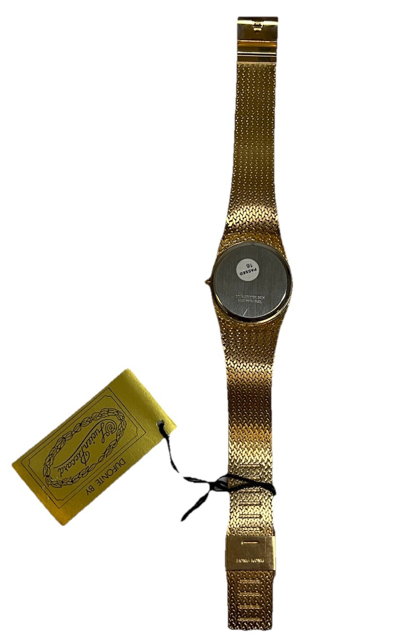 Dufonte by Luvian Picard Diamond Face Quartz Watch New in Box with Tags JP301