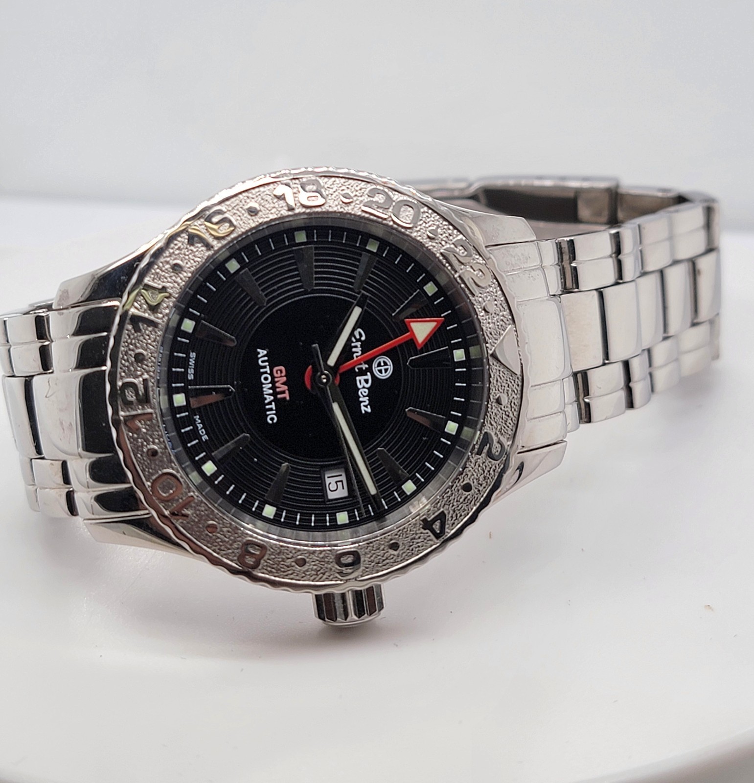 Ernst Benz 40mm Swiss Automatic GMT Stainless Steel Men’s Watch