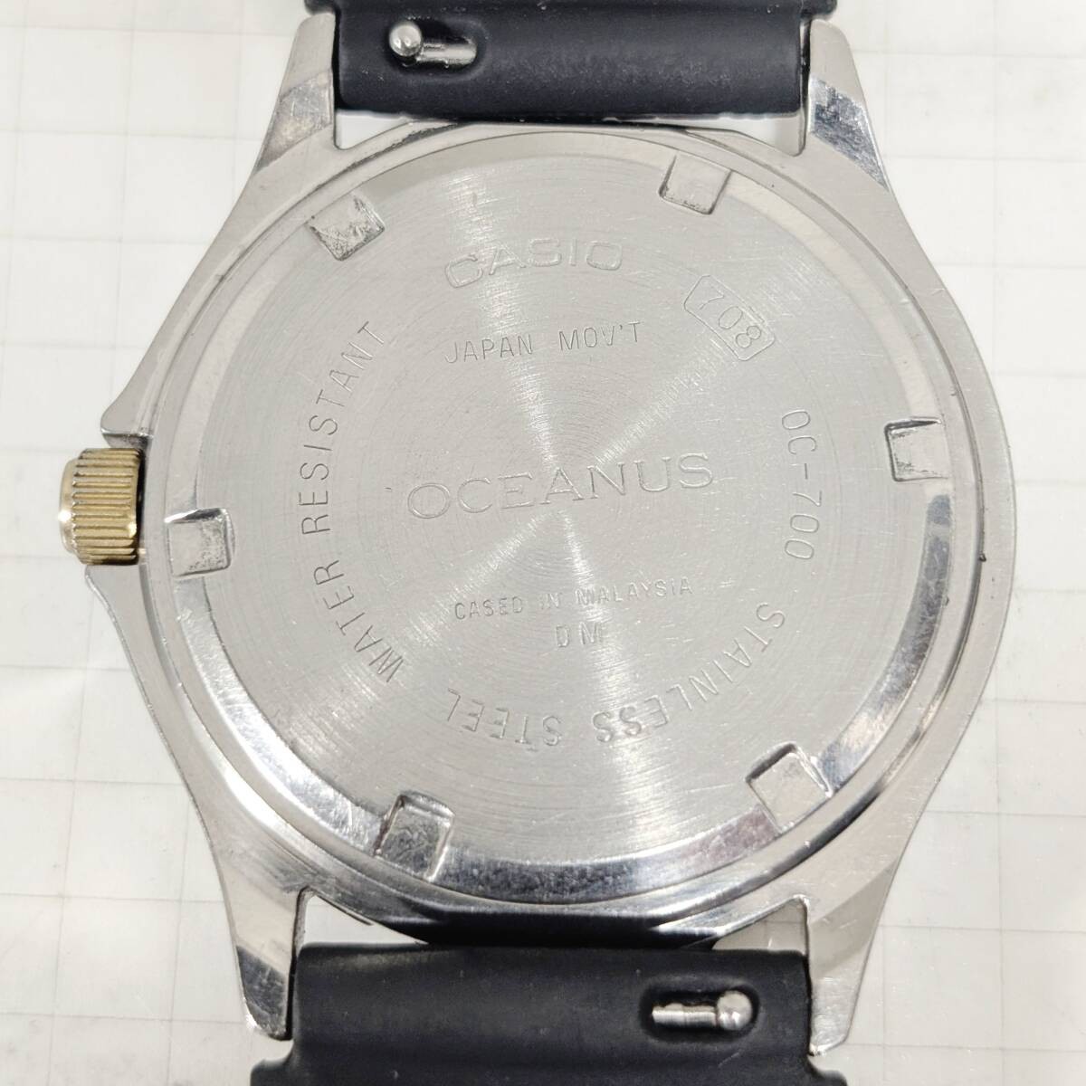 CASIO Oceanus Men’s Quartz Watch New Battery & Strap Serviced Tested Working