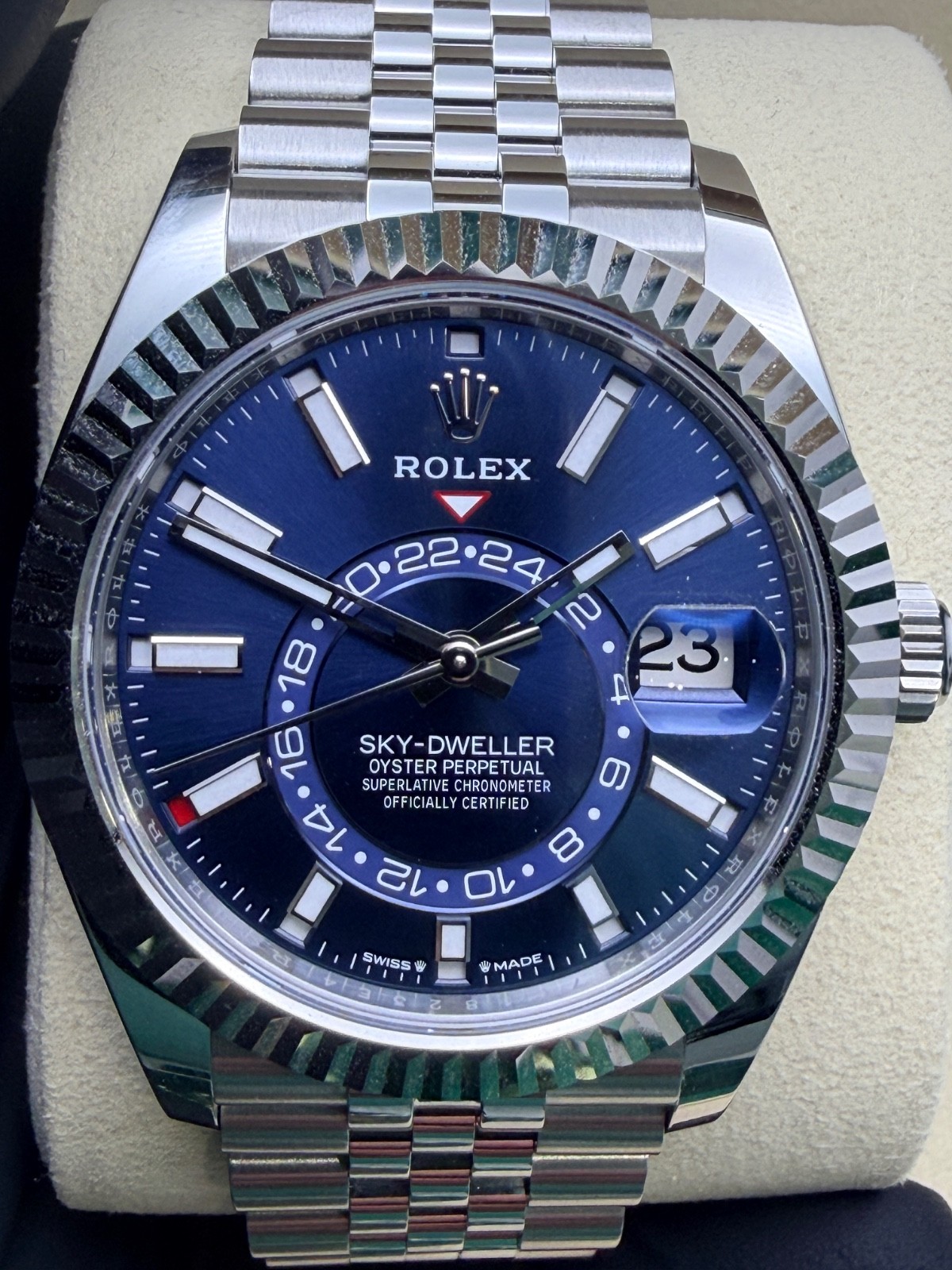 Rolex Sky Dweller 336934 Blue Jubilee NEW 2026 COMPLETE FULL SET