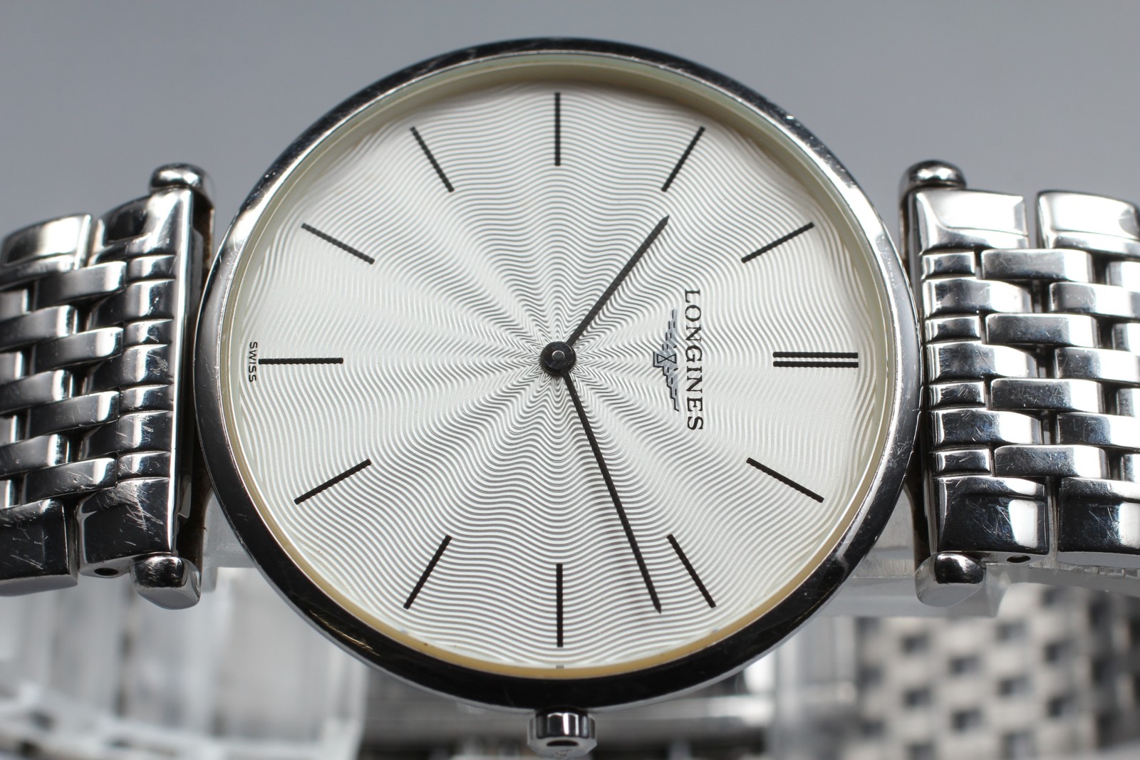 [Near Mint] Longines Grand Classic L4.709.4 Textured Dial Quartz Men Watch JAPAN
