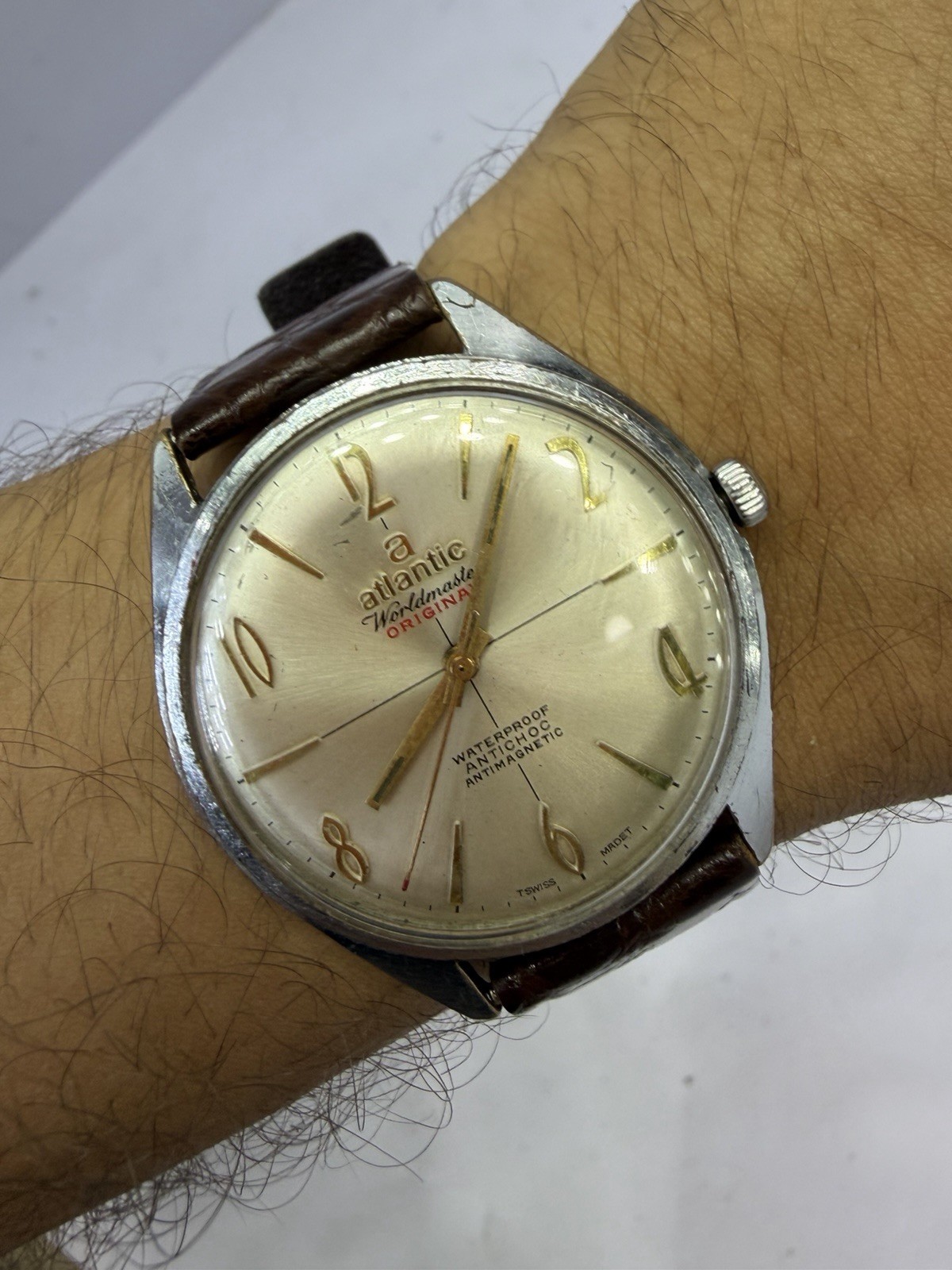 vintage atlantic watch automatic working well