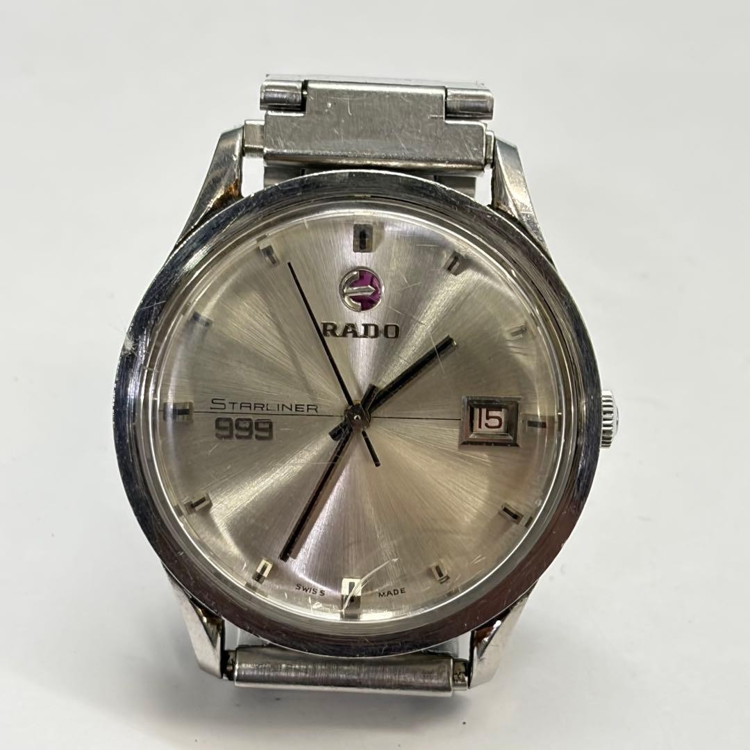 RADO Starliner 999 11731 Automatic Silver Watch 1.5in Case 6.7in Wrist
