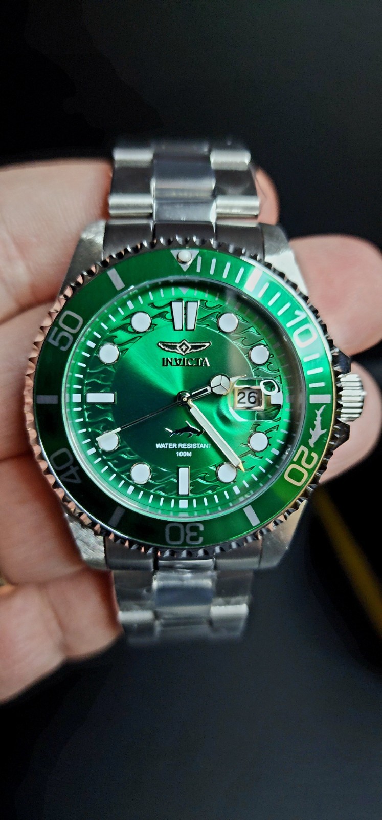 NEW Invicta Green Pro Diver CurrentWave 43mm FREE GIFTS & SAME DAY SHIPPING