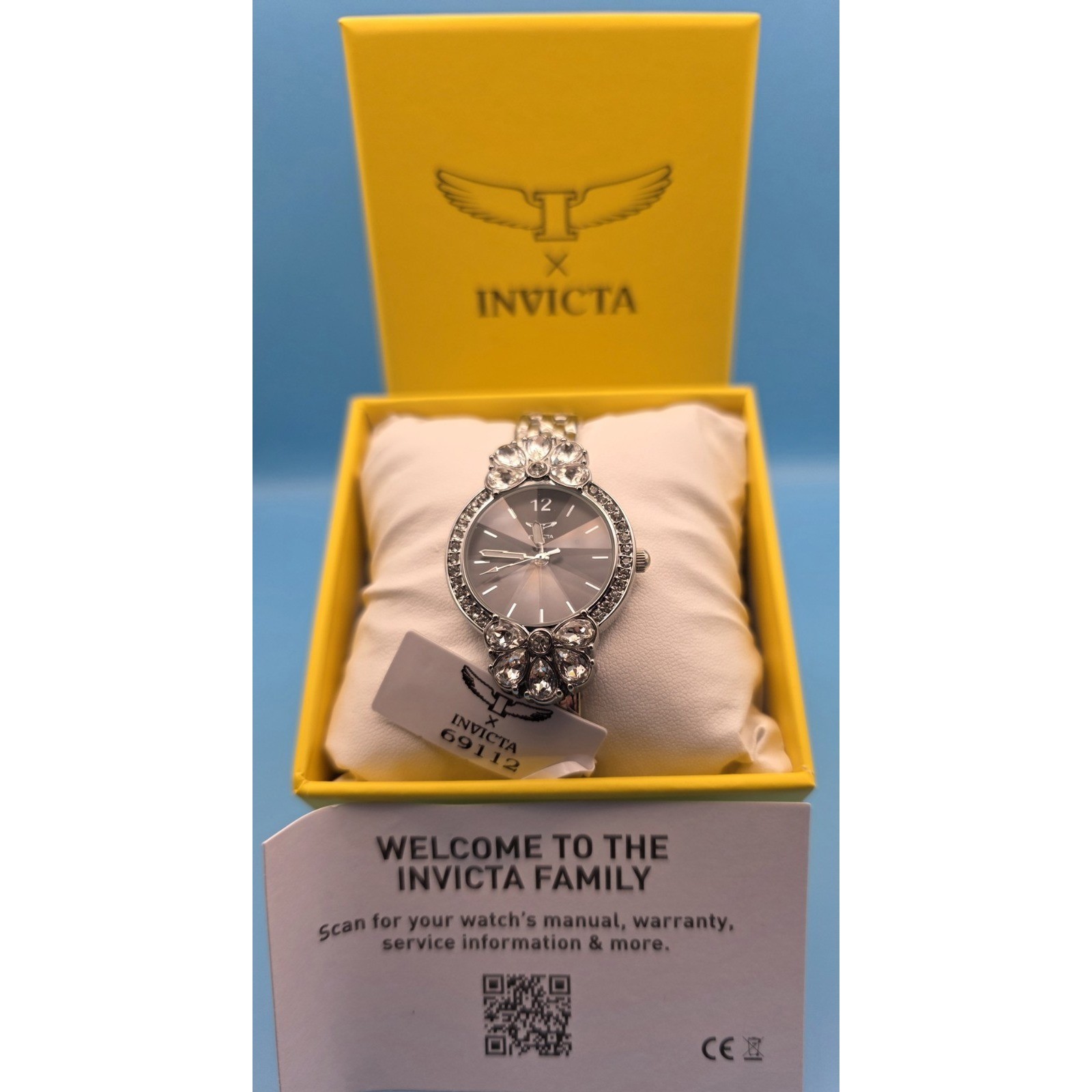 NEW Invicta Wildflower Women’s Watch 30mm Silvertone Steel (69112) #0322