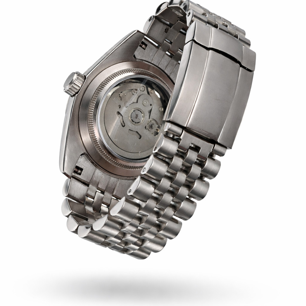 Luxury Automatic Movement Watch Arabic Dial Gray Jubilee Se1ko MOD Pink/Blue ..