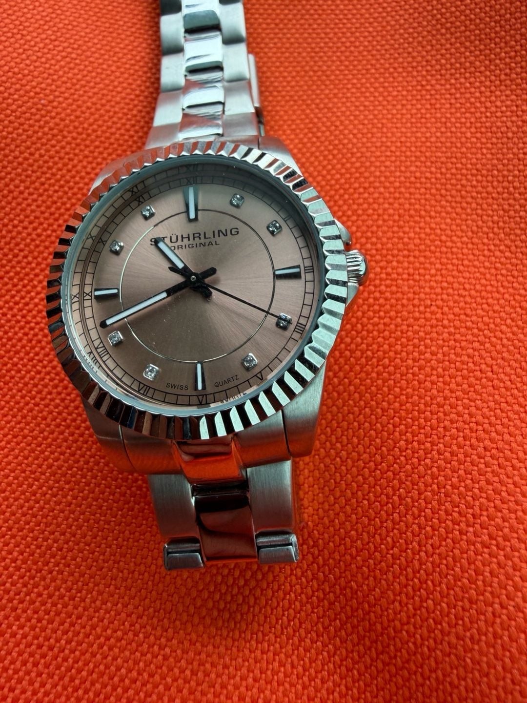 Stuhrling Original Classic Analog Pink Dial Women’s Watch – 408L.12114