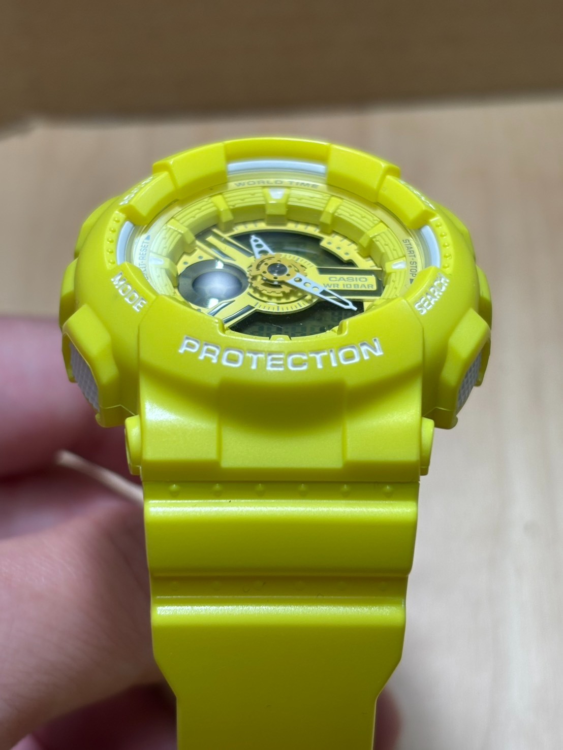 【LAST UNIT】Casio G-Shock Baby-G BA-110BC-9A Yellow Analog Digital Japan Used