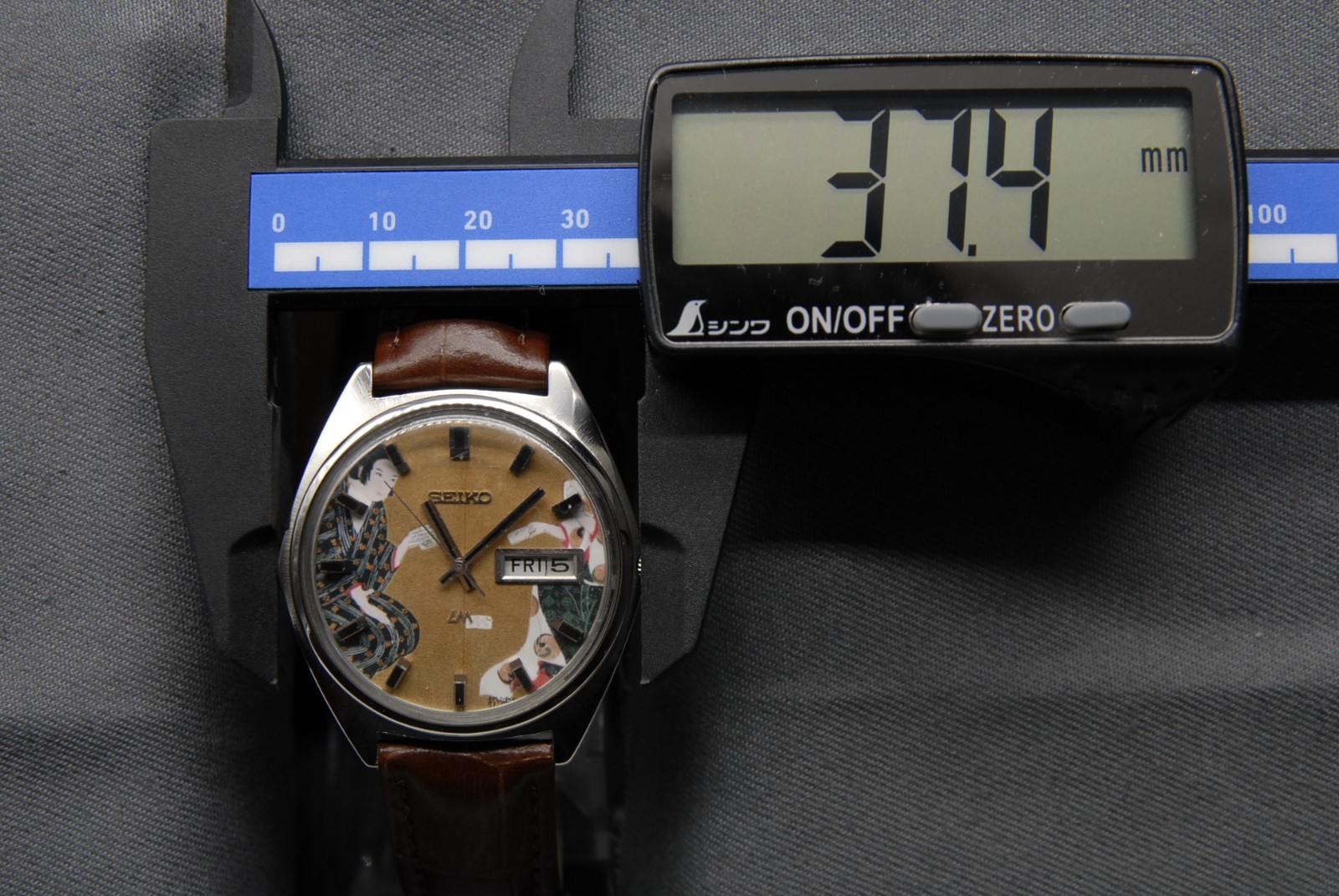 CLA’d [N MINT ] Vintage SEIKO Lord Matic 5606-9000 LM 38mm UKIYOE AT Men’s Watch