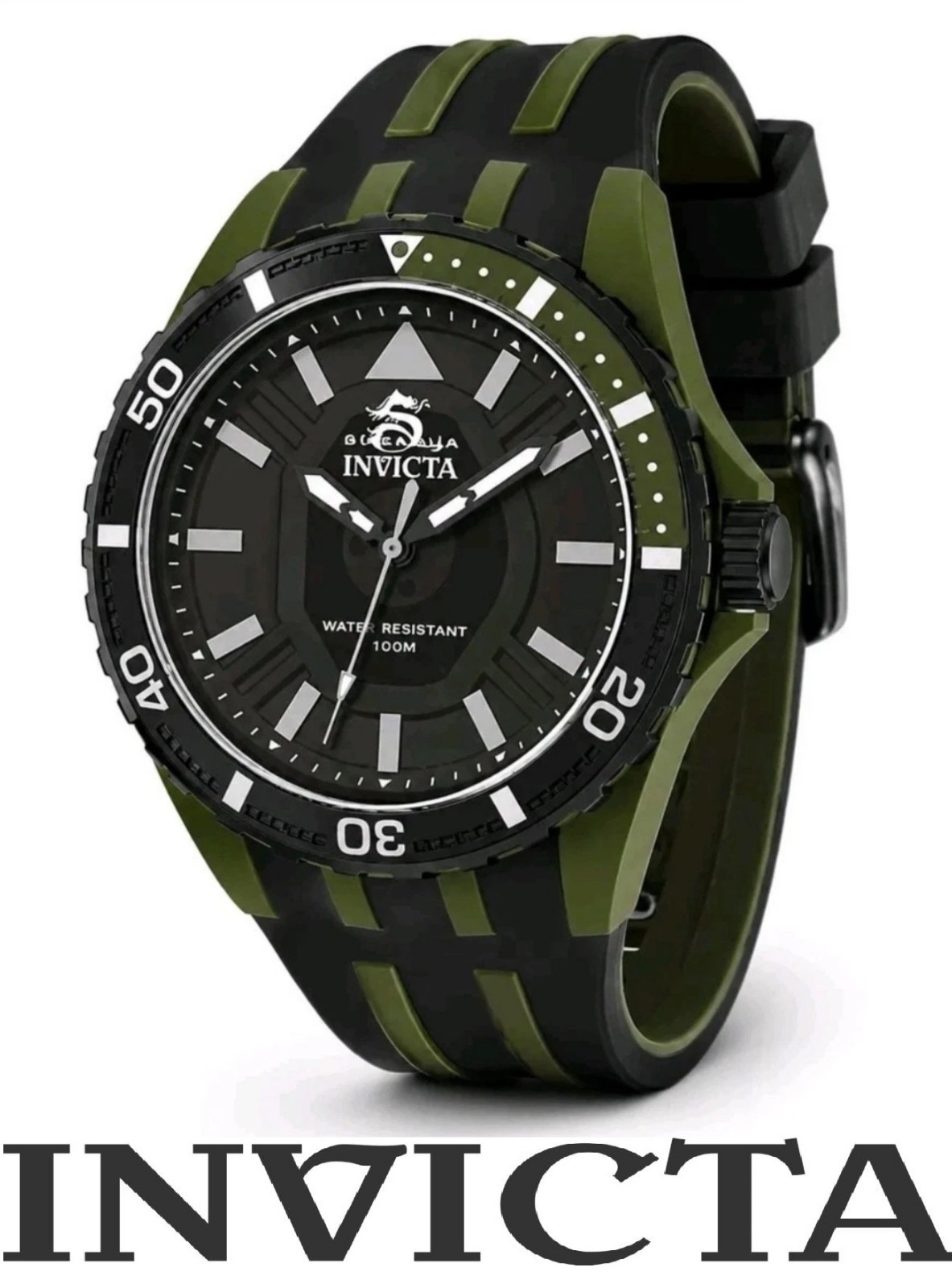 $259 Invicta Subaqua Men’s 44mm Black Camo Green Quartz Watch 70035 NIB