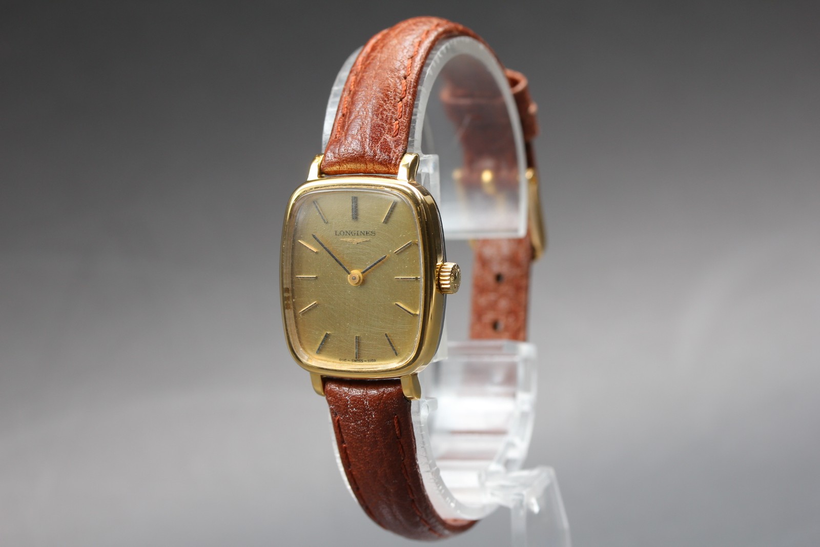 [Near MINT] Longines Cal.5602 805 1089 22mm Gold Dial Hand Winding Women’s Watch