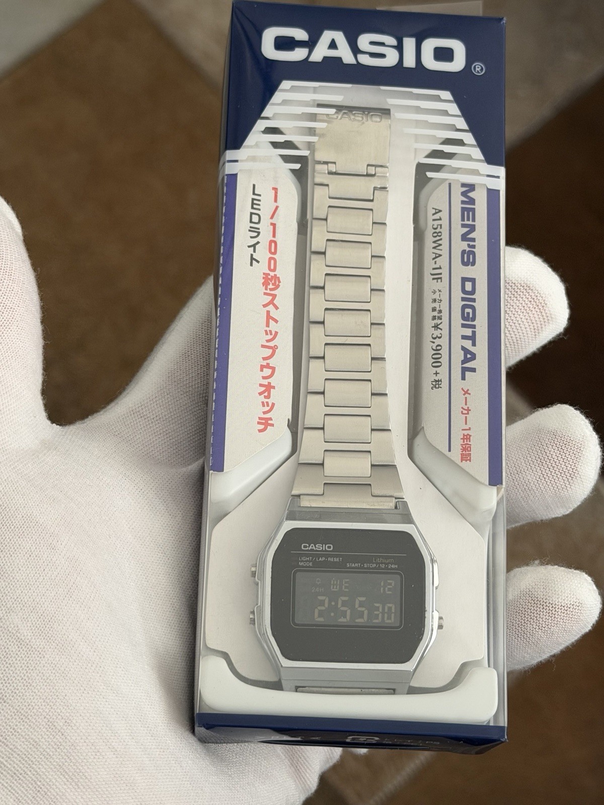 NOS Vintage Casio Alarm Chrono A158W Digital Sports Watch JDM 1990s Module 593