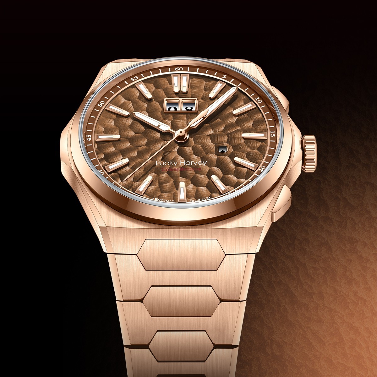 Lucky Harvey Hammered Dial Chiming Automatic Watch Limited Edition 300pcs