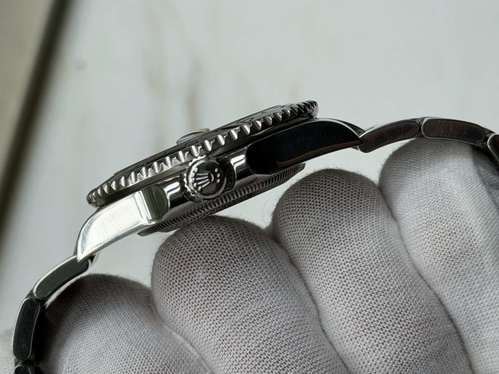 Rolex GMT-Master II 116710LN Silver Oyster Bracelet with Black Bezel W/ CARD