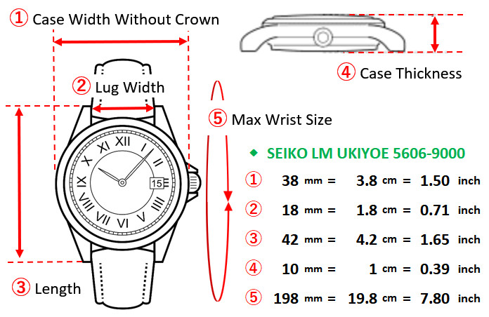 CLA’d [N MINT ] Vintage SEIKO Lord Matic 5606-9000 LM 38mm UKIYOE AT Men’s Watch