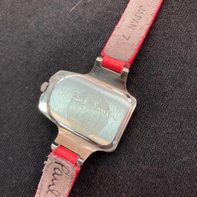 Paul Smith Ladies Watch Red Leather Band Silver