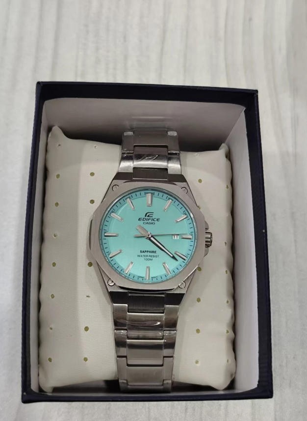 Casio Adelphy EFR-S108D-2BV Men’s Watch Sapphire Crystal Steel Quartz Watch