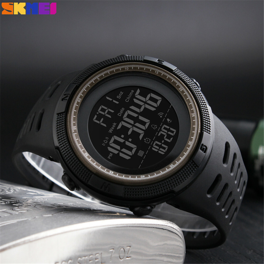 SKMEI Men Watch Casual Alarm Shockproof Wristwatch Fashion Digital Sport Watches