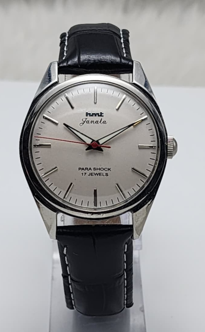HMT Janata Para Shock 17 Jewels Pearl Dial Mechanical Hand Winding Men’s Watch
