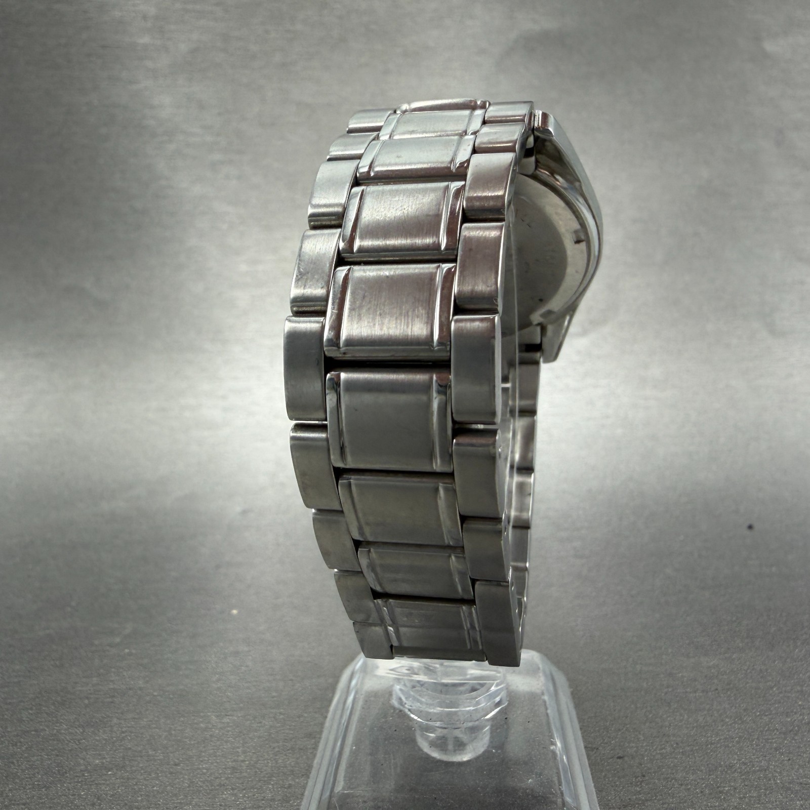 Technos Welschenrohr Watch Men 37mm Black Dial Silver Tone Date Round New Batt B
