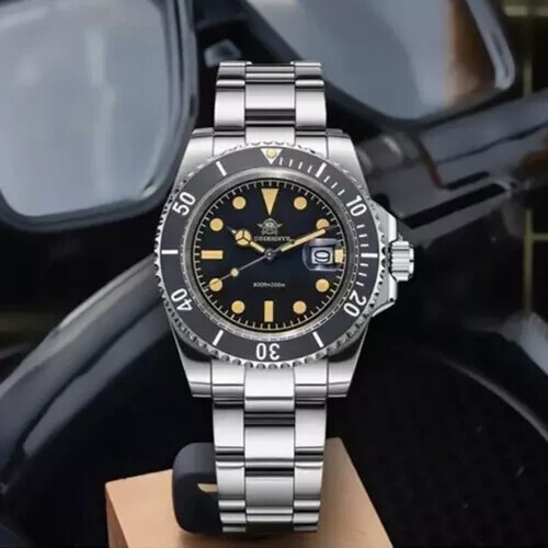 41MM Addiesdive Quartz Diver 200M Waterproof Men’s Watch Ceramic Luminous Steel