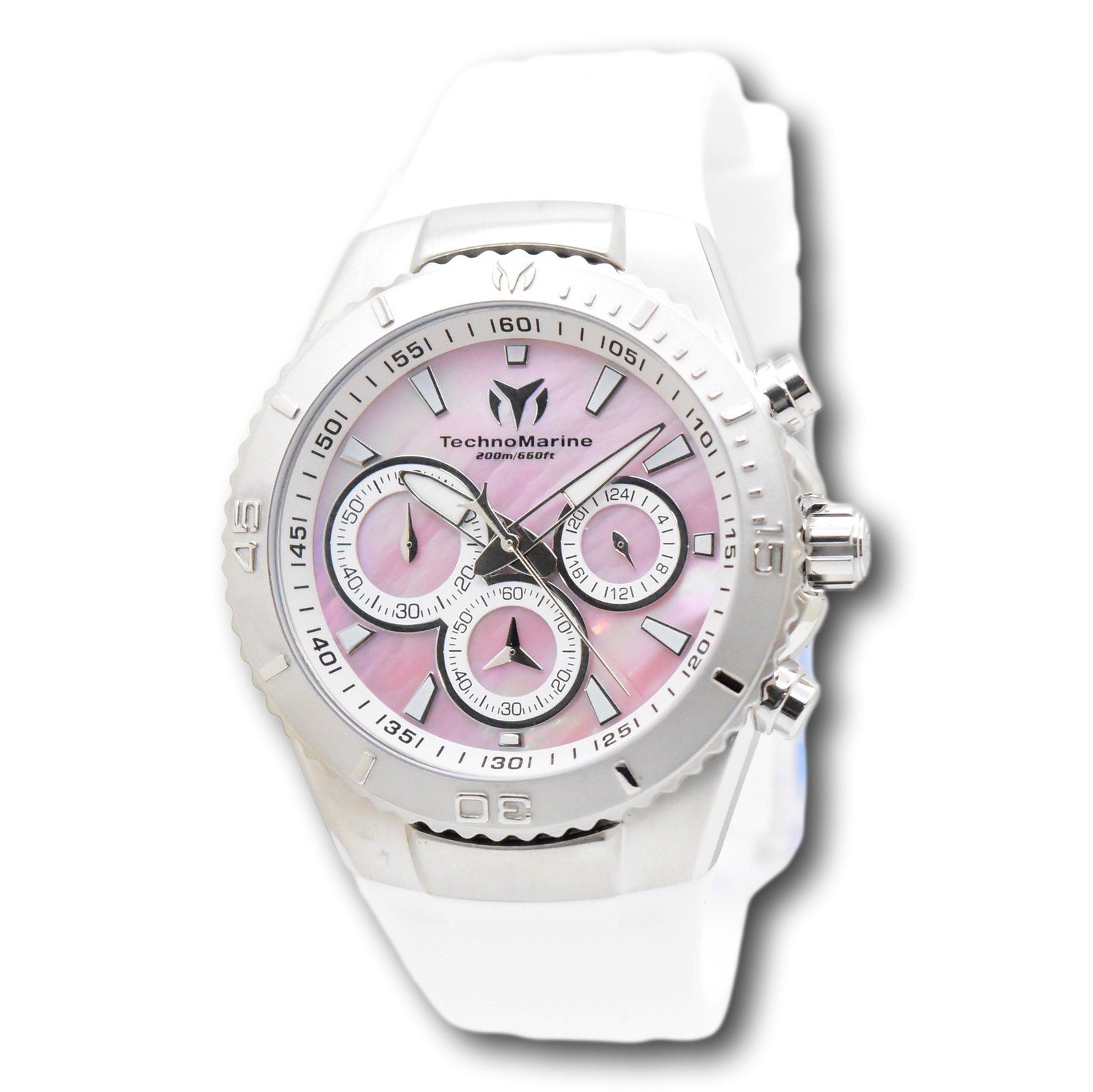 TechnoMarine Sea Manta Women’s 40mm Mother of Pearl Chronograph Watch TM-220076