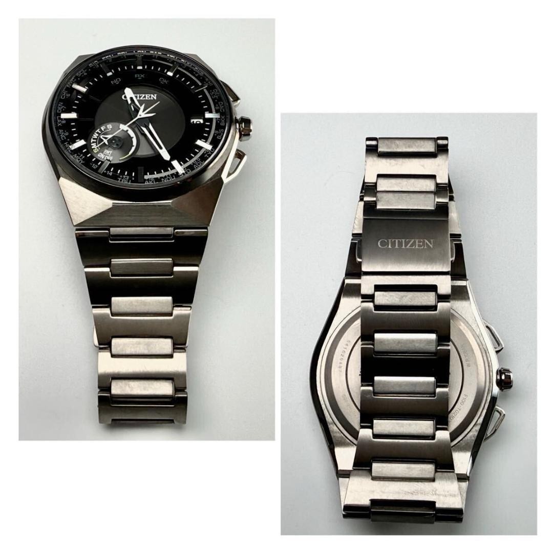 CITIZEN Satellite Wave F100-T021077 Men Solar Quartz Working Luxury Rare Watch