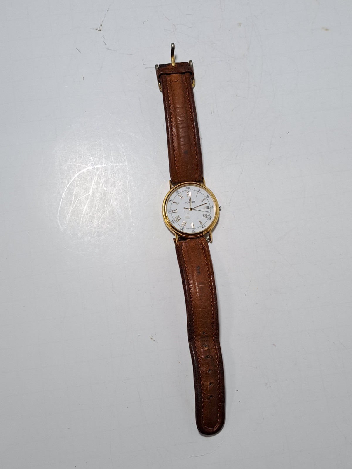 Vintage Movado 87-59-885 Quartz Men’s Watch Swiss Made Needs A Battery