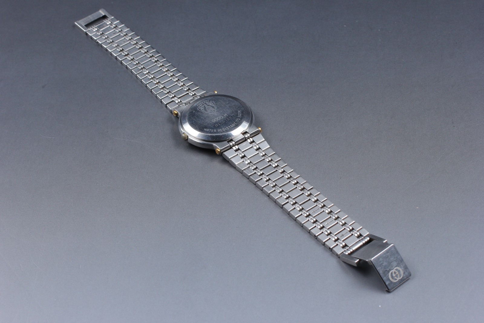 [Exc+5] GUCCI 9000M 32mm White Dial Date Quartz Men’s Watch From JAPAN