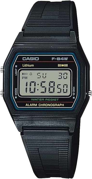 Casio F-84W-1QJH Black Light Men’s Standard Digital Wristwatch from Japan