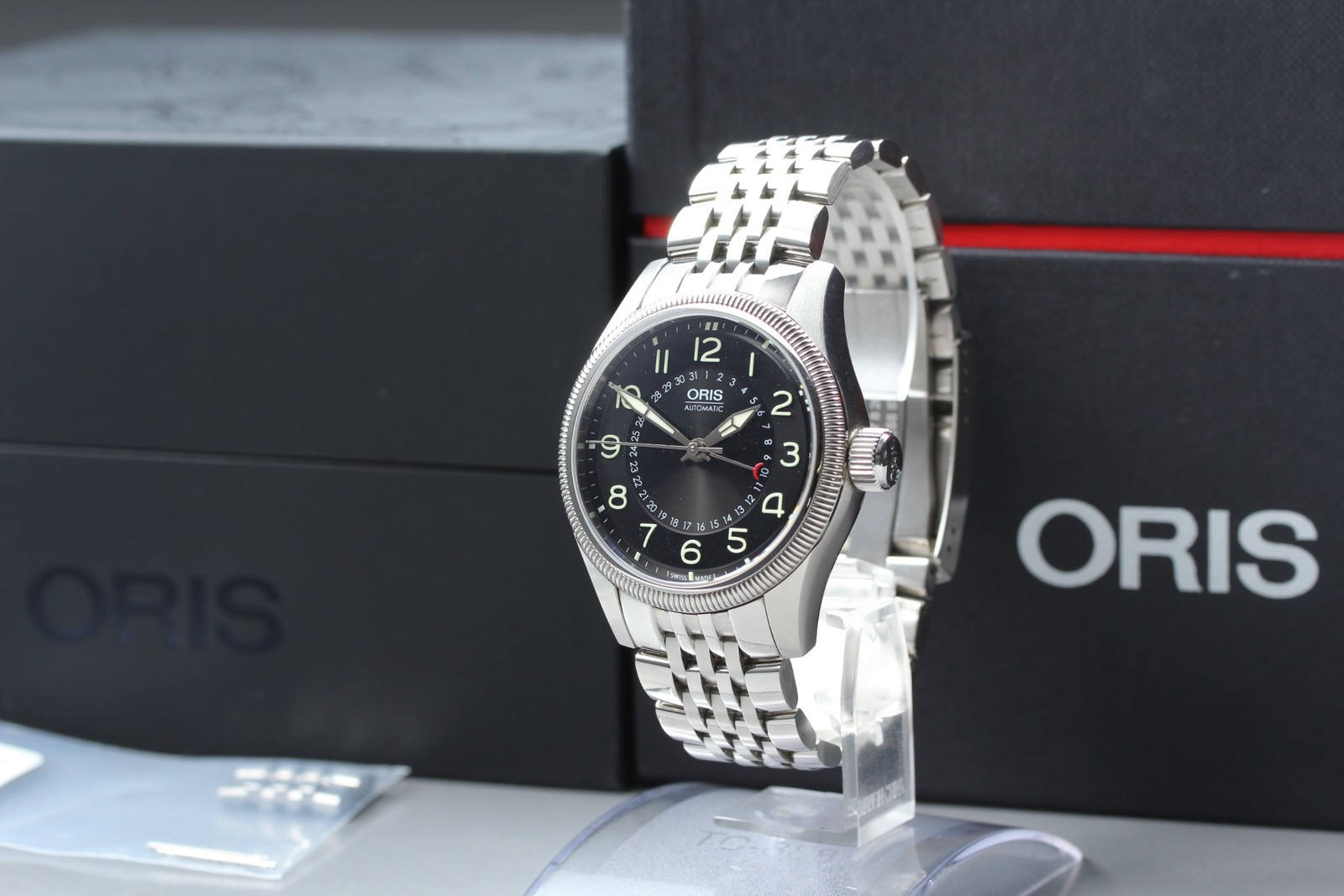 Full Set [MINT] ORIS Big Crown Pointer Date 7679 40 Black 40mm AT Mens Watch