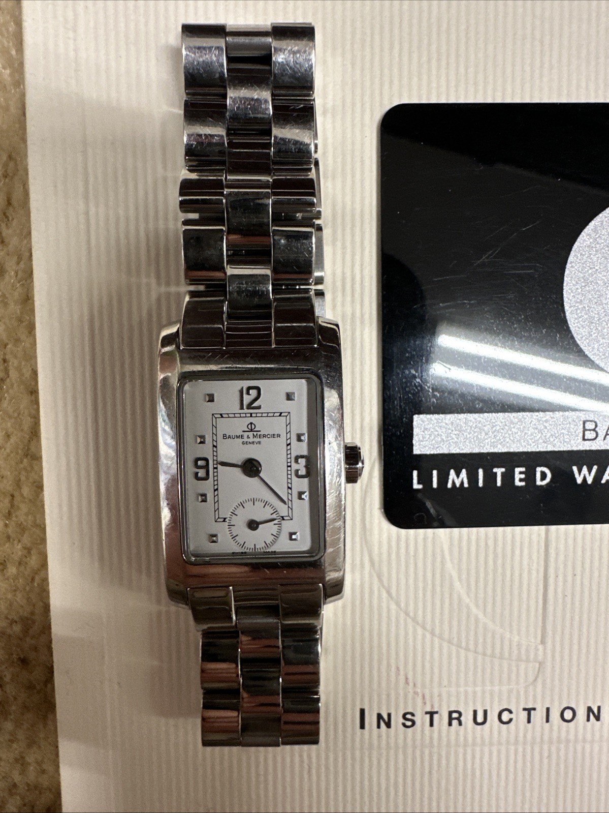 Baume & Mercier Vintage Hampton MV045 Ladies Swiss Watch w/ Saks Papers