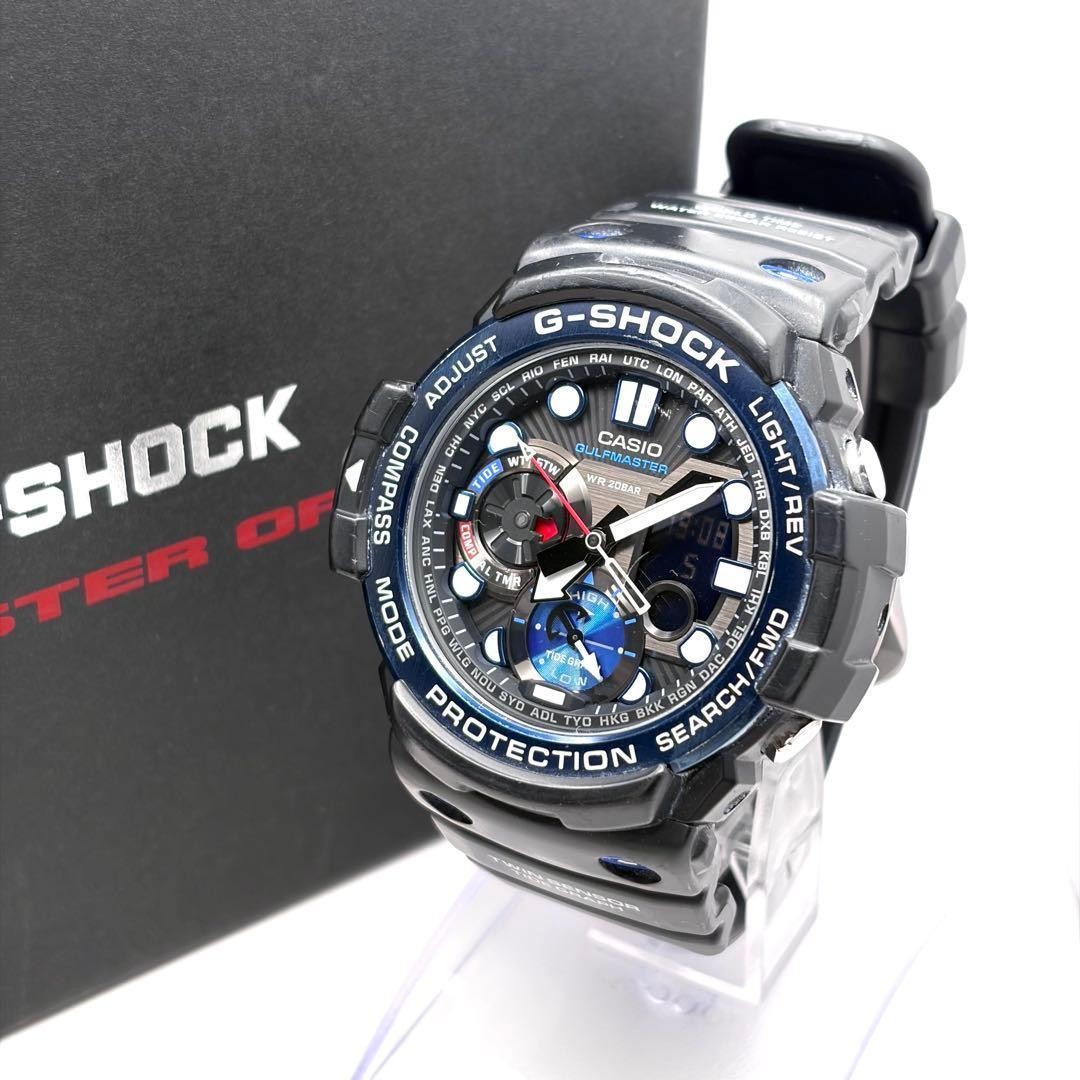 CASIO G-SHOCK GULFMASTER GN-1000B-1AJF Quartz SS Black Dial Blue Bezel