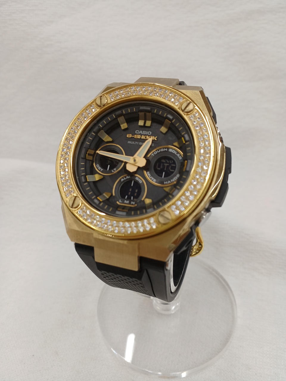 CASIO G-SHOCK GST-300G Black Solar Men Watch Auth Japan