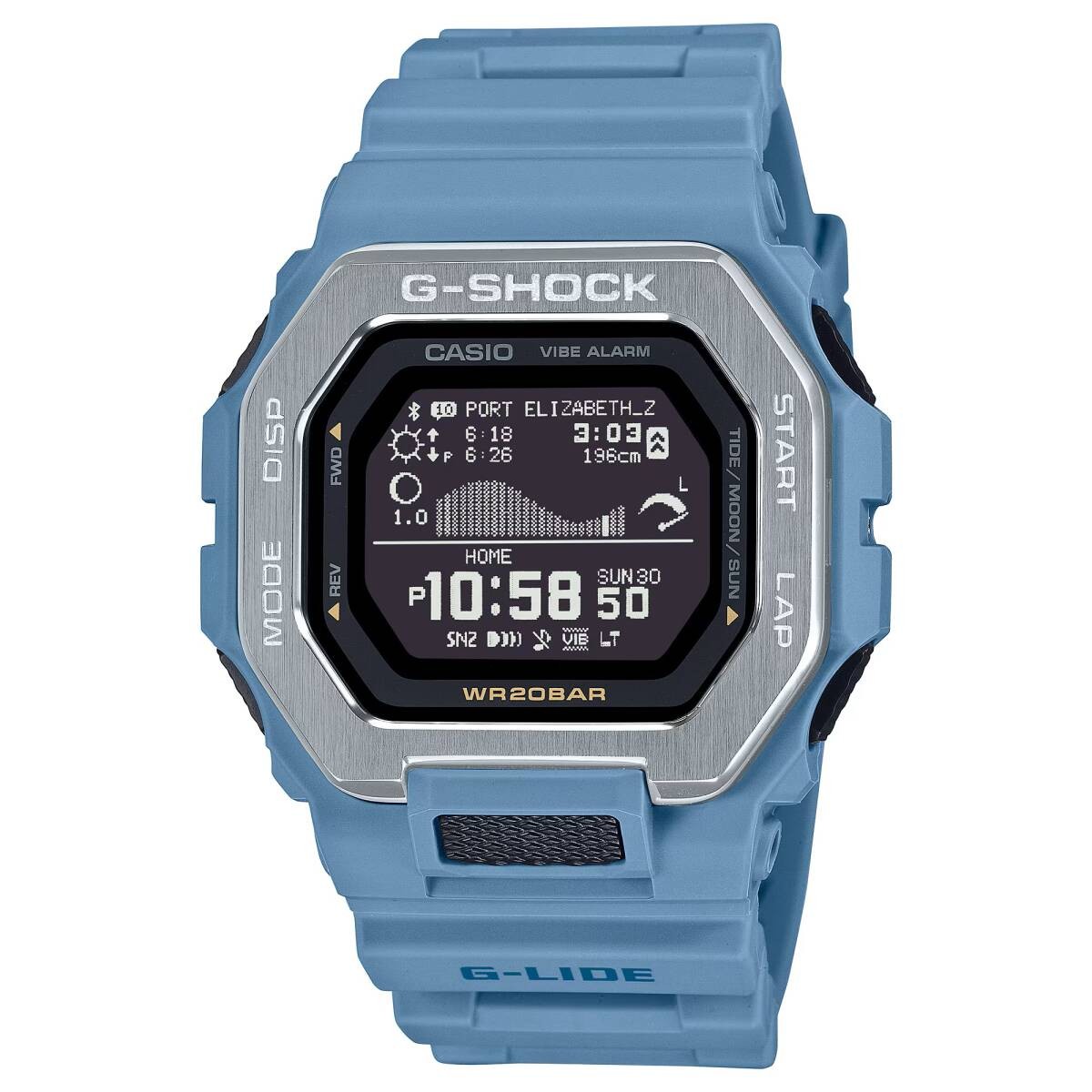 CASIO G SHOCK G SHOCK G LIDE Bluetooth equipped GBX 100 2A light blue men’s watc