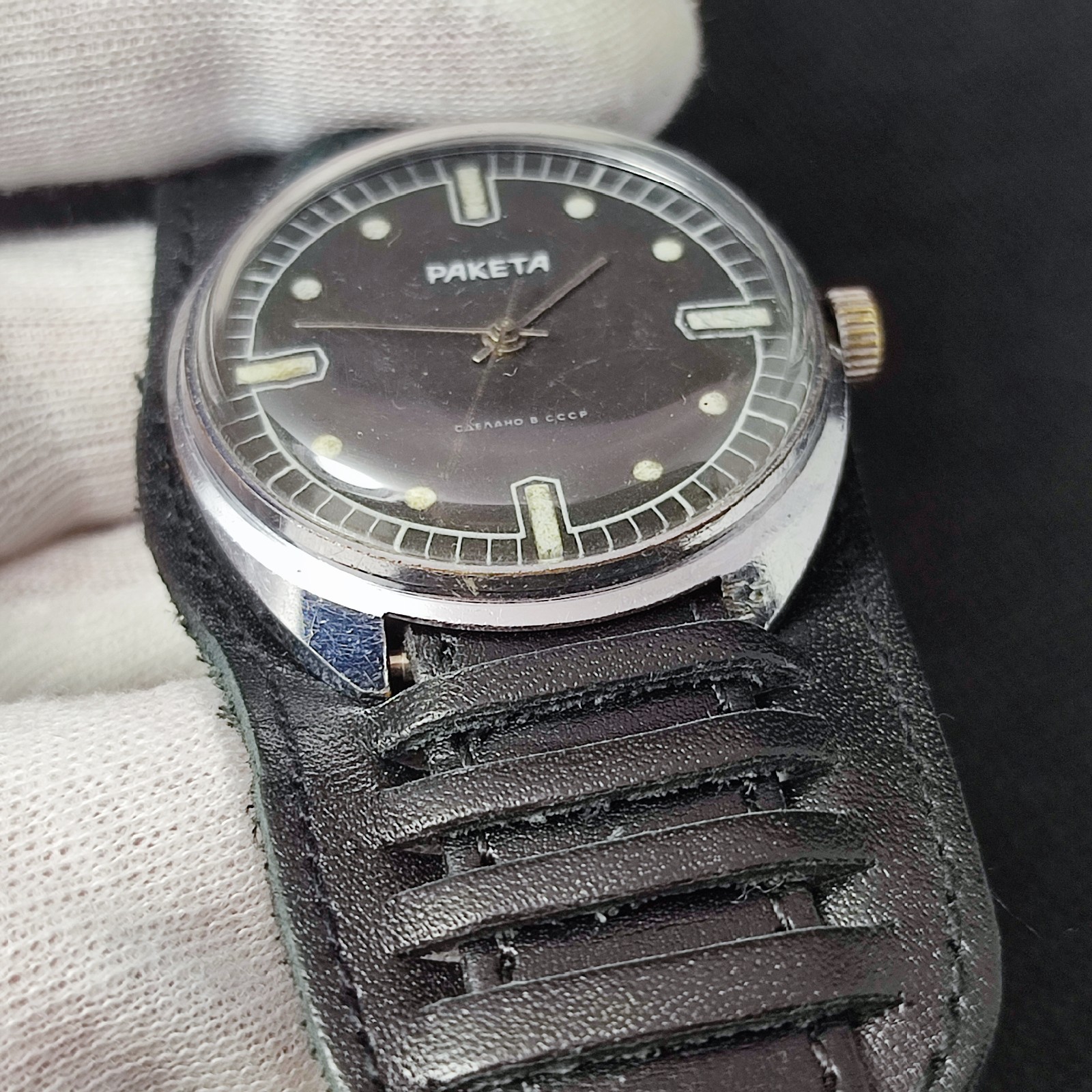⭐Vintage Soviet wrist watch Raketa military mechanical 2609.HA made in USSR 70s