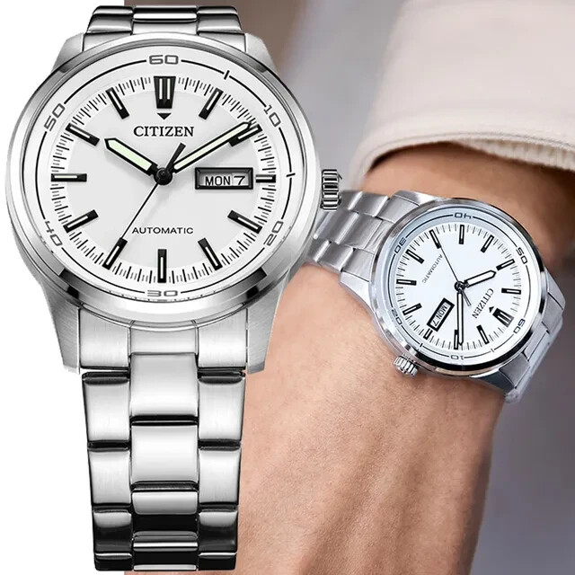 new Citizen Ø42mm automatic mechanical NH8400-87A white Dial see thru case back