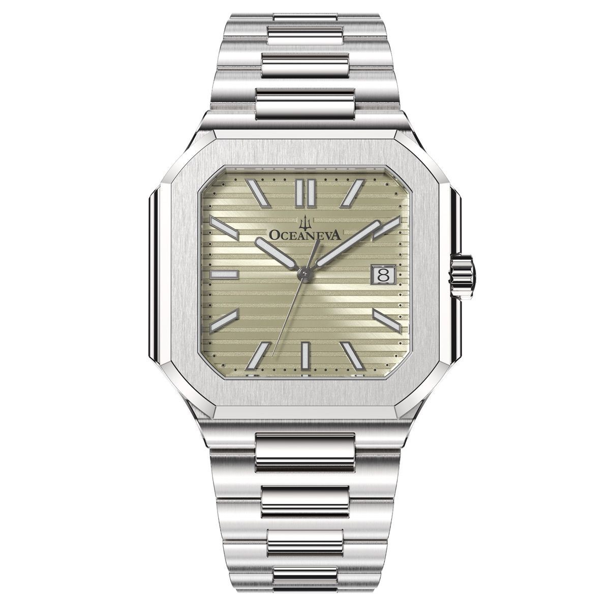 Oceaneva Tenuis Ultra-Thin Automatic Swiss Movement Watch Ivory