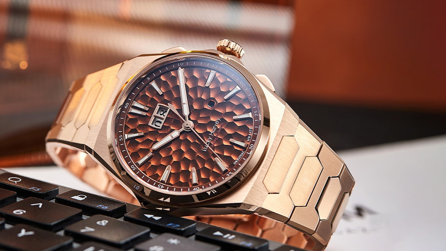 Lucky Harvey Hammered Dial Chiming Automatic Watch Limited Edition 300pcs