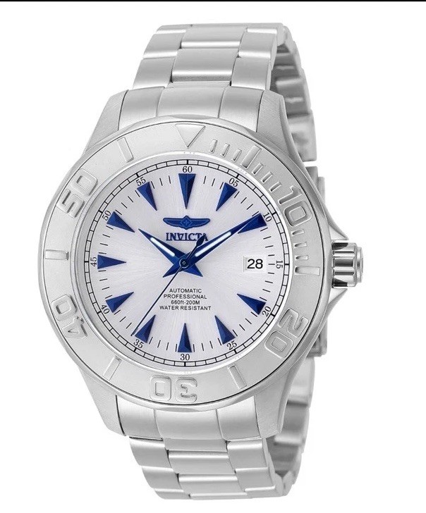 Invicta Men’s Watch Signature Ocean Ghost III Silver Tone Dial Bracelet 7033