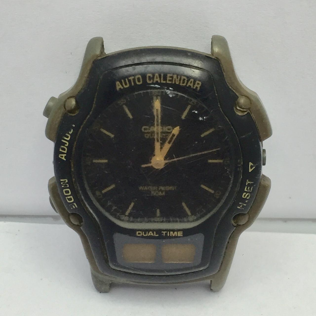 Casio AW-24 Module 2318 Ana-Digi Auto Calendar Vintage Men’s Watch For Parts